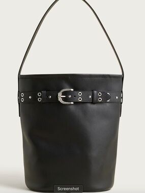 J. Crew Berkeley belted bucket bag in studded leather